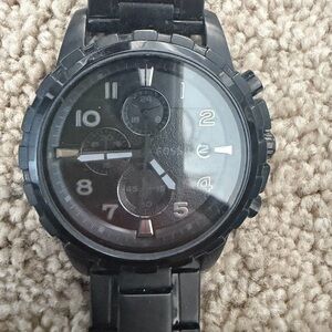 Fossil Black Chronograph Watch